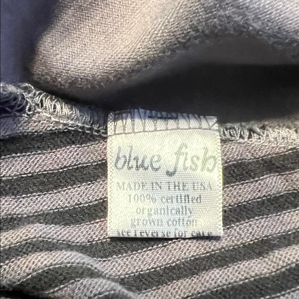 Blue Fish Graphic Long Sleeve Tunic Top - Picture 13 of 13